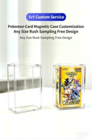 Boîte de présentation en acrylique multicolores Zhiling pour cartes Pokémon, résistance UV 99 %, boîte d'entraînement Elite, faite à la main