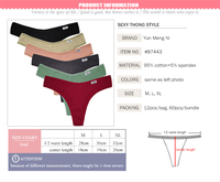 Ropa Interior Femenina Más Vendida, Bragas de Algodón con Encaje, Tanga con Diseño de Lazo de Encaje, Bragas para Mujer