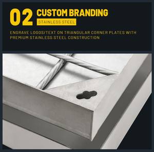 Couverture de regard carrée en acier inoxydable 304 avec une longue durée de vie pour les environnements difficiles et les parcs côtiers - Product Image 4