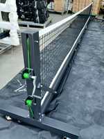 Filet de pickleball professionnel 6,7 m, robuste, avec roues et support à manivelle