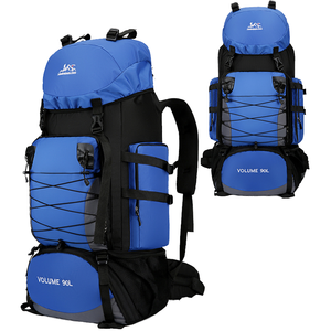 Large Adjustable Water-Resistant <strong>Rucksack</strong> Men Women Travel Bag Polyester Lining for <strong>Camping</strong> Hiking Trekking Waterproof Backpack - Product Image 2