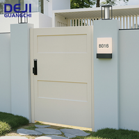 Portail d'entrée extérieur principal en aluminium blanc de style français pour allée, portail battant, portes de jardin, portail de clôture pour maisons