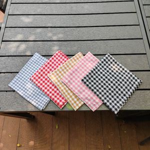 Minimalist Cotton Checkered Napkin <b>Kitchen</b> Food Photography Backdrop <b>Cloth</b> for Home Decoration - Product Image 4