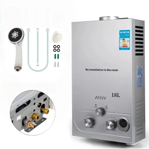 <span class=keywords><strong>Calentador</strong></span> de <span class=keywords><strong>Agua</strong></span> Instantáneo de <span class=keywords><strong>Gas</strong></span> de Acero Inoxidable con Pantalla Digital de 18L para <span class=keywords><strong>Gas</strong></span> Natural, Propano, <span class=keywords><strong>Butano</strong></span>, GNL, GLP con Control de Temperatura - Product Image 1
