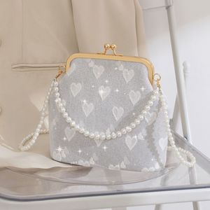 时尚女式休闲马鞍手提袋耐用涤纶衬里刺绣装饰单带便携盖沙滩 - Product Image 4