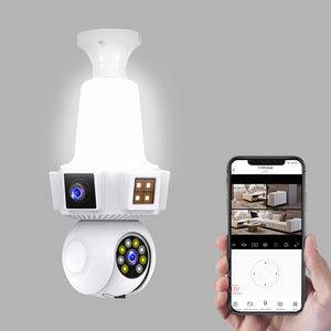 Cámara de Seguridad <span class=keywords><strong>WiFi</strong></span> Panorámica con Forma de Bombilla, con Sistema de Alarma Remoto, Notificaciones por SMS y Llamadas, Detección de Movimiento para el Hogar, Cámara Inteligente - Product Image 1