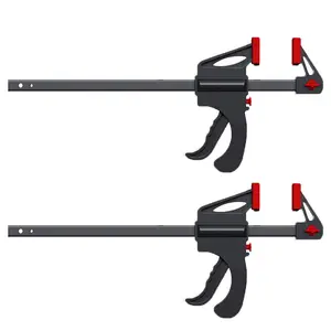 6/8 ""/10"/12 ""/18"/24"/36" งานไม้บาร์ CLAMP CLAMPS ด้ามจับวงล้อคอนโทรลด่วนคงที่บ้านเครื่องมือในครัวเรือน F ไม้ CLAMP ทํางาน