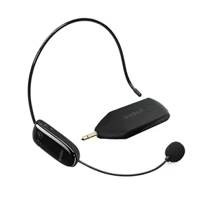 Mikrofon Uhf Nirkabel untuk Teknis atau Mikrofon Kepala Layanan Pelanggan Amplifier Suara Headset Mikrofon