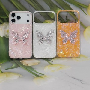 Cover per <span class=keywords><strong>Telefono</strong></span> 3D con Strass <span class=keywords><strong>a</strong></span> Forma di Farfalla, Custodia Protettiva Olografica per iPhone 11 fino <span class=keywords><strong>a</strong></span> 18, Samsung, Redmi, <span class=keywords><strong>Huawei</strong></span>, <span class=keywords><strong>OPPO</strong></span>, VIVO - Product Image 2