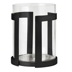 Candelabro de huracán de aluminio para decoración del hogar Linterna de Navidad festiva y tarro de vela - Product Image 1