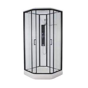 Oumeiga Diamond Shape Self Contained Shower Cabin 900 By 900 Sliding Shower Cubicle