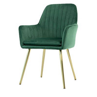 Poltrona Lusso Gold Dinning Fauteuil Sillon De Terciopelo Salon moderne Loisirs Fauteuil Velours Fauteuil Modernes Fauteuil