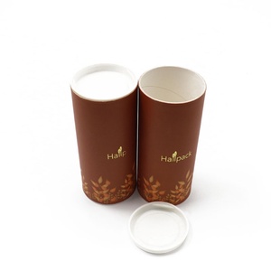 High Quality Custom Cardboard Paper Tube Biodegradable Tea Coffee <b>Badminton</b> Ball Packaging with Plastic Caps - Product Image 5