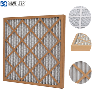 20x20x1 inch mới AC lò HVAC G3 <span class=keywords><strong>G4</strong></span> xếp li Bộ lọc không khí merv 11 sợi tổng hợp khung các tông hiệu quả cao Bộ lọc không khí - Product Image 4