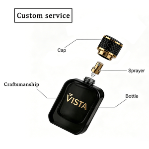 50ml Thick Bottom Square Glass <strong>Perfume</strong> Bottle with Aluminum Collar Bayonet Pump Sprayer Silk Screen Printing Empty <strong>Container</strong> - Product Image 4