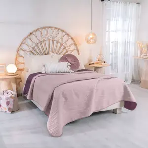 Edredón Ultraligero Vianney Tamaño King Berry, Microfibra Sólida Reversible, Lavable a Máquina - Product Image 3