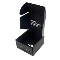 Vente en gros de chemises de luxe de haute qualité avec logo personnalisé, emballage écologique, boîte en papier noir