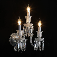 Applique Murale en Cristal de Luxe pour Couloir d'Hôtel, Style Français, Sans Fil, pour Salon, Chambre, Villa, Luminaire Décoratif