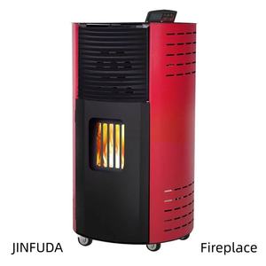 80 ㎡   Poêle à granulés en acier pour intérieur, avec télécommande, pour salon, sans fumée, en bois - Product Image 1