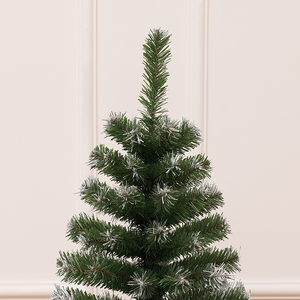 New Arrival Pointed-Tip White Flocked PVC <b>Tabletop</b> Christmas <b>Tree</b>, Xmas Decoration for Living Room & Bedroom - Product Image 5