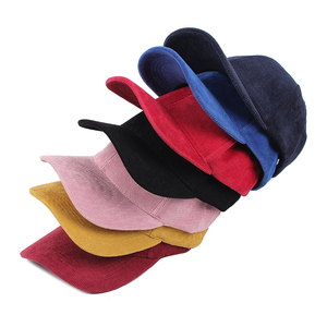 Cappellino da Baseball in velluto a coste in bianco aggiungi i tuoi cappellini con logo personalizzato - Product Image 1