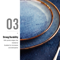 Vaisselle de luxe en porcelaine de haute qualité pour la restauration et les hôtels, assiettes de service en céramique pour dîner