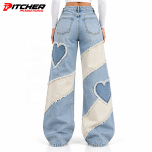 Jeans de Mezclilla Rígidos Personalizados para Mujer, Producción al por Mayor con Marca Privada para Compradores de Moda - Product Image 3