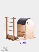 Baril d'escalier de Pilates en bois de chêne de haute qualité pour la distribution mondiale et la chaîne d'approvisionnement des studios de boutique