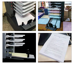 Machine de tri automatique de 20 stations pour papier A3 A4, machine de collation de brochures NCR, machine de regroupement de papier <span class=keywords><strong>Duplo</strong></span> - Product Image 6