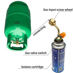 Camping <b>Stove</b> Gas Valve Brass One Piece Butane Fuel Portable Outdoor Use - Product Image 5