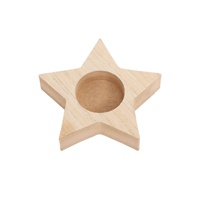 Holzsockel-Ornament im Ins-Stil, in China hergestellter Kerzenhalter, Stern- und Rentierformen, Weihnachtsbaumstumpf-Dekoration, einfache Tischdekoration