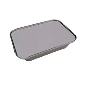 Goud 5*8 "2,2 Lbs 220*157*54Mm Aluminiumfolie Container Fast Food Afhaalfolie Container Doos Folie Lade Cake Bakken Model