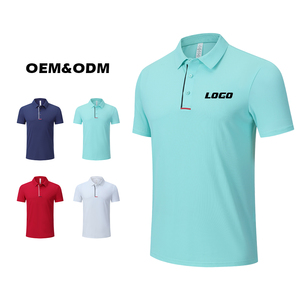 Polo de bureau pour hommes haut de gamme respirant motif en relief personnalisé polo d'entreprise durable à séchage rapide - Product Image 2