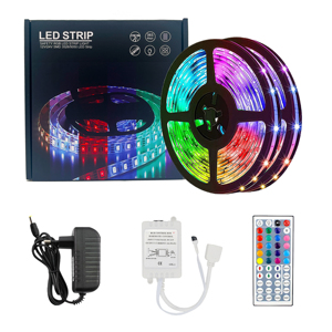 12V SMD 5050 RGB สมาร์ทแถบไฟ18/30/60LEDs/M 44Keys รีโมทคอนโทรลอินฟราเรด5M 10M 15M 20M IP20 CE สำหรับที่อยู่อาศัย - Product Image 1