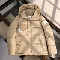 Doudoune pour homme, veste d'hiver pour homme, doudoune matelassée en jean et cuir, coupe-vent décontracté imperméable pour homme