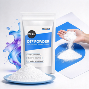 Poudre thermofusible DTF Goosam blanche, grise, noire, adhésif TPU polyuréthane anti-migration pour transfert thermique, vente en gros - Product Image 1