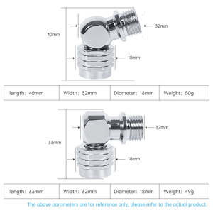<b>Banjo</b> Adapter <b>Fitting</b> Aluminum Alloy Black High Load Capacity 90/110/360 Degree Universal Joint Water Sports Equipment - Product Image 4