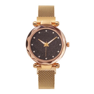 Red Starry Sky Ladies Quartz <b>Watch</b> <b>Diamond</b> Dial Mesh Strap - Product Image 6