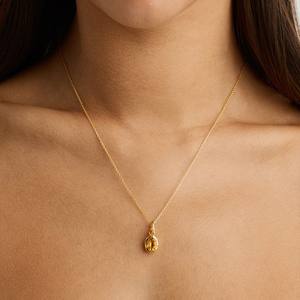 Colgante de Piedra Natalicia con Grabado, Chapado en Oro de 18K, Colorido, de Acero Inoxidable, Collar DIY PVD para Mujer - Product Image 6