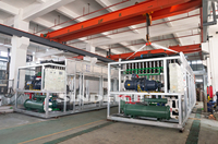 Machine à glace en blocs robuste 30 tonnes/30 000 kg, grande production de glace en briques solides, performance climatique chaude pour le Moyen-Orient