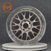 Velg Mobil Penumpang Maxtera Forged Custom 2-piece Gaya E88 untuk Porsche 911 BMW M2 M3 M4 VW Golf GTI R GT-R Ferrari Alloy Rims