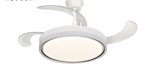 Moderno ventilador de techo LED inteligente de 42 pulgadas con <span class=keywords><strong>control</strong></span> retráctil y interruptor de atenuación de <span class=keywords><strong>3</strong></span> colores remoto <span class=keywords><strong>3</strong></span> aspas AC/DC Motor - Product Image 3