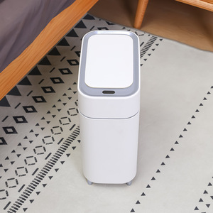 Poubelle intelligente à capteur, étroite, en plastique, 10L, automatique, rectangulaire, pour usage domestique et chambre à coucher - Product Image 3
