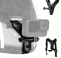 Support de mentonnière pour casque NEEWER GP-72 compatible avec les caméras d'action GoPro