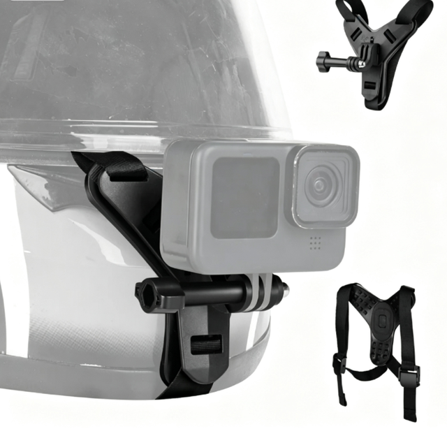 NEEWER GP-72 Helmet Chin Strap Mount Compatible with GoPro Action Camera