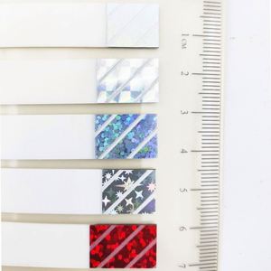 Pestañas Adhesivas Holográficas Morandi de PET, 200 Hojas, con Regla, Notas Adhesivas Semitransparentes para Uso Escolar/de Oficina - Product Image 5
