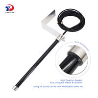 Antena de Fibra de Vidrio para Exteriores con Soporte en L, Impermeable IP67, de Largo Alcance, 8dBi, Omnidireccional, para Estación Base LTE 4G WiFi 5G