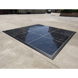 Pista de baile de aluminio de alta calidad para bodas, color negro. - Product Image 6