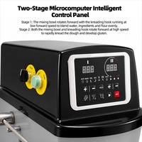 Mélangeur Électrique Industriel Numérique à Deux Vitesses en Acier Inoxydable 130L pour Ligne de Production de Farine de Blé, de Maïs, de Pains et de Pâtes