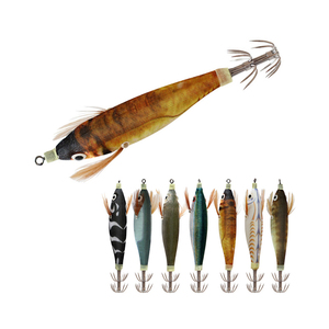 10cm 9g <span class=keywords><strong>pesca</strong></span> calamari esche legno luminoso gamberetti ami ami calamaro Jig per predatore polpo <span class=keywords><strong>seppie</strong></span> - Product Image 1